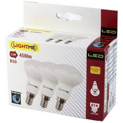 LightMe LM85919 LED Energetická třída (EEK2021) F (A - G) E14 4.9 W = 40 W teplá bílá (Ø x v) 50 mm x 86 mm 3 ks