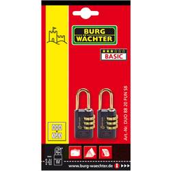 Burg Wächter 2er Set Duo 88 20 F SB visací zámek na heslo, hliník