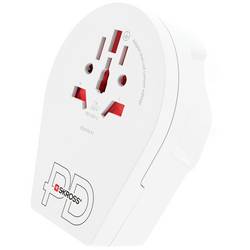 Skross 1.500291 cestovní adaptér Country Adapter World to UK USB C20PD