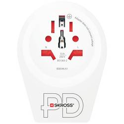 Skross 1.500291 cestovní adaptér Country Adapter World to UK USB C20PD