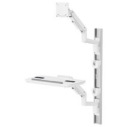 SpeaKa Professional SP-MM-961 držák na zeď pro monitor 1 Displej: (s) 43,2 cm (17) - 124,5 cm (49) bílá nastavitelná výška, nakláněcí, naklápěcí, odkládací