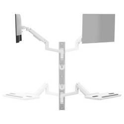 SpeaKa Professional SP-MM-961 držák na zeď pro monitor 1 Displej: (s) 43,2 cm (17) - 124,5 cm (49) bílá nastavitelná výška, nakláněcí, naklápěcí, odkládací