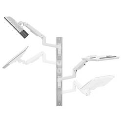 SpeaKa Professional SP-MM-961 držák na zeď pro monitor 1 Displej: (s) 43,2 cm (17) - 124,5 cm (49) bílá nastavitelná výška, nakláněcí, naklápěcí, odkládací
