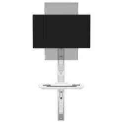 SpeaKa Professional SP-MM-961 držák na zeď pro monitor 1 Displej: (s) 43,2 cm (17) - 124,5 cm (49) bílá nastavitelná výška, nakláněcí, naklápěcí, odkládací