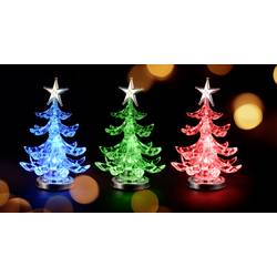 Sygonix SY-4722058 vánoční strom RGB průhledná , stříbrná