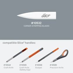 Slice 10532 Keramické náhradní čepele, víceúčelová čepel, do tvaru dláta 4 ks