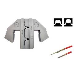 TOOLCRAFT TO-9625890 krimpovací nástavec Nezapouzdřený konektor Yazaki YES/YESC 0,64 x 0,64 0.35 do 0.5 mm² Vhodné pro značku (kleště) TOOLCRAFT