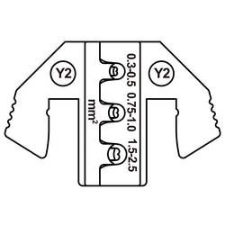 TOOLCRAFT TO-9625881 krimpovací nástavec Zapouzdřená svorkovnice YazakiI YES/YESC 2,8 0.3 do 2.5 mm² Vhodné pro značku (kleště) TOOLCRAFT