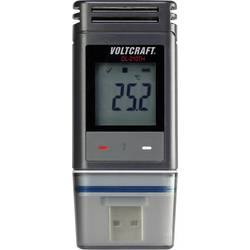 VOLTCRAFT DL-210TH teplotní datalogger, datalogger vzdušné vlhkosti teplota, vlhkost vzduchu -30 do +60 °C 0 do 100 % rF funkce PDF, vč. držáku na stěnu