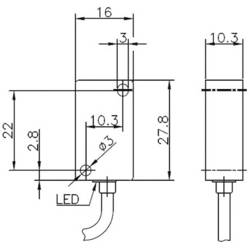 Secatec MKD16OUAK 70624, jazýčkový kontakt, 1 přepínací kontakt, 150 V/DC, 150 V/AC, 1 A, 20 VA