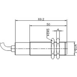 Secatec MKG18OUAK 70424, jazýčkový kontakt, 1 přepínací kontakt, 250 V/DC, 250 V/AC, 1 A, 60 VA
