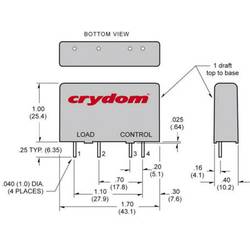 Crydom polovodičové relé MPDCD3 3 A Spínací napětí (max.): 60 V/DC 1 ks