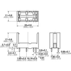 Panasonic DSP2APS patice pro relé Panasonic řada DSP , (d x š x v) 11 x 23 x 17 mm, 1 ks
