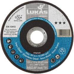 LUKAS-ERZETT T41 125x1,0x22,23 A60Z-BF AT007233V9802 sada řezných kotoučů 125 mm 50 ks Nerezová ocel