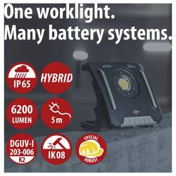 Brennenstuhl Multi Battery 6050 MH Stavební akumulátorový reflektor Energetická třída (EEK2021) E (A - G) 61.6 W 6200 lm denní bílá 1173140600