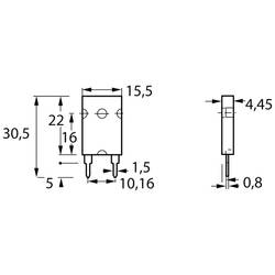 Isabellenhütte PBH-1R00-F1-1.0 PBH-1R00-F1-1.0 metalizovaný rezistor 1 Ω THT 10 W 1 % 1 ks Tube