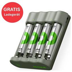 GP Aktion Gratis Ladegerät USB-Modell Ladegerät GP B441 inkl. 4x AAA-Akku akumulátor AAA Ni-MH 850 mAh 1.2 V 1 sada