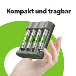 GP Aktion Gratis Ladegerät USB-Modell Ladegerät GP B441 inkl. 4x AAA-Akku akumulátor AAA Ni-MH 850 mAh 1.2 V 1 sada