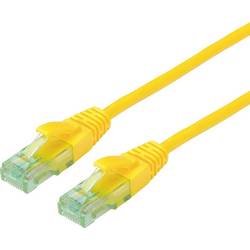 roline recycled material 21.45.3123 RJ45 síťové kabely, propojovací kabely CAT 6A U/UTP 3.00 m žlutá nestíněný, PVC plášť 1 ks