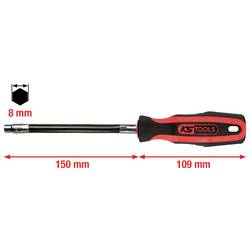 KS Tools 9111128 šroubovák s nástrčným klíčem Velikost klíče: 8 mm Délka dříku: 150.0 mm