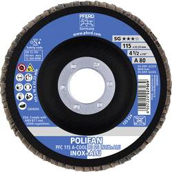 PFERD TOOLS 67758115 A-Cool Sg Inox + Alu vějířovitý brusný kotouč Průměr 115 mm Ø otvoru 22.23 mm Zrnitost 80 10 ks