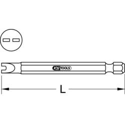 KS Tools 911.7523 9117523 plochý bit s drážkou Pohon (šroubovák): 1/4 (6,3 mm) Typ zakončení: Spanner (se 2 otvory) 4 mm 75 mm
