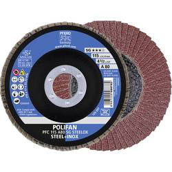 PFERD TOOLS 67748115 A Psf Steelox vějířovitý brusný kotouč Průměr 115 mm Ø otvoru 22.23 mm Zrnitost 80 10 ks