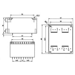 Weiss Elektrotechnik 83/292 transformátor do DPS 2 x 115 V 2 x 6 V/AC 30 VA 2500 mA