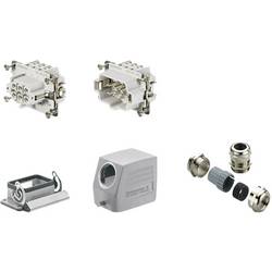 RockStar&reg; HDC kits-Heavy Duty Connectors, Kit, HE, Size: 3, Poles: 1, Screw connection, 500 V, 24 A, diecast aluminium, metric