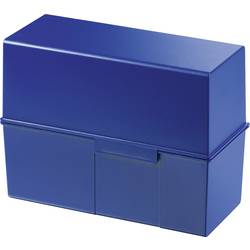 HAN 975-14 975-14 kartotéční box modrá max. počet karet: 500 karet DIN A5 na šířku víko lze použít jako další nosítka