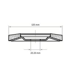 LUKAS-ERZETT A27471250401465 lamelový kotouč Průměr 125 mm Zrnitost=40 10 ks