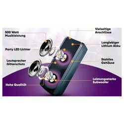 Reflexion PS09BT Bluetooth® reproduktor USB, AUX vícebarevná