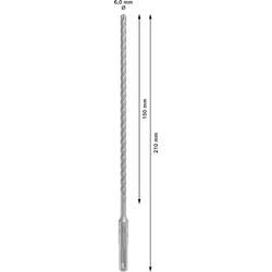Bosch Accessories 2608833780 2608833780 wolfram-karbid příklepový vrták 6 mm Celková délka 260 mm SDS plus 1 ks