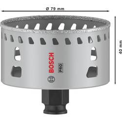 Bosch Accessories 2608901572 2608901572 vrtací korunka 79 mm diamantová vrstva 1 ks