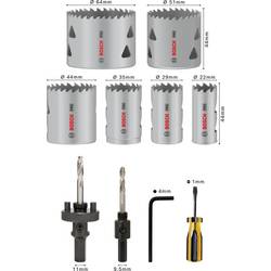 Bosch Accessories 2608900524 2608900524 sada děrovacích pil 22 mm, 29 mm, 35 mm, 44 mm, 51 mm, 64 mm 1 ks