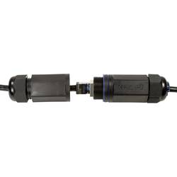 LogiLink CQ7073S RJ45 síťové kabely, propojovací kabely CAT 6A S/FTP 5.00 m černá stíněný, odolné proti UV záření, odolné proti oleji 1 ks