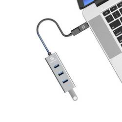 GrauGear G-HUB4-AC USB Hub 4 porty USB-A USB 3.0 5 GBit/s s konektorem USB C vícebarevná G-HUB4-AC