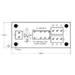 scaleo systems deska s relé 1 ks VV-600401-0-C 2 přepínací kontakty 12 V/DC