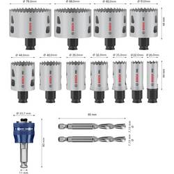 Bosch Accessories 2608594426 2608594426 sada děrovacích pil 20 mm, 22 mm, 25 mm, 32 mm, 35 mm, 40 mm, 44 mm, 51 mm, 60 mm, 68 mm, 76 mm 1 ks