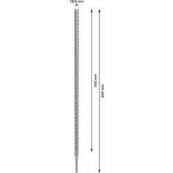 Bosch Accessories 2608836634 2608836634 wolfram-karbid příklepový vrták 18 mm Celková délka 600 mm SDS plus 1 ks