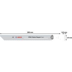 Bosch Accessories 2608659061 Plátek šalové pily Délka řezacího listu 200 mm 5 ks