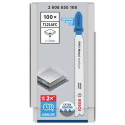 Bosch Accessories 2608655108 List přímočaré pily NA kov T121AFC, 92 mm, 100 ks.“; a „Tel.“ pilové listy NA T121 100 ks