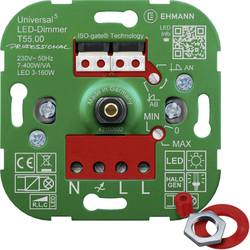 Ehmann 5500x0000 univerzální stmívač Vhodné pro svítidlo: LED žárovka, halogenová žárovka, žárovka, vláknová LED, LED driver