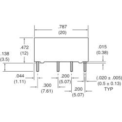 Zettler Electronics AZ822-2C-24DE, 507427 relé do DPS, monostabilní, 1 cívka, 220 V/DC, 250 V/AC, 2 A, 1 ks