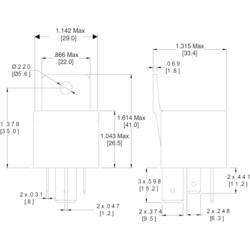 Zettler Electronics AZ979-1C-12D AZ979-1C-12D relé motorového vozidla , 840 W, 60 A