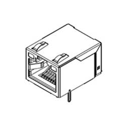 Molex 480749103, konektor RJ, zásuvka, 1 ks