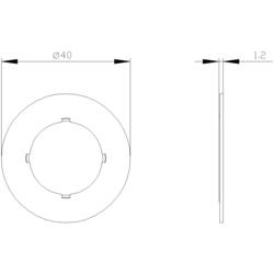 Siemens 3SU1900-0BG16-0SA0 3SU19000BG160SA0 štítek s popisem okrouhlý (Ø) 40 mm 0–10 černá, bílá 10 ks