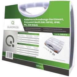 Quadrios 2102CA116 souprava kabelových průchodek PA66 bílá 224 ks