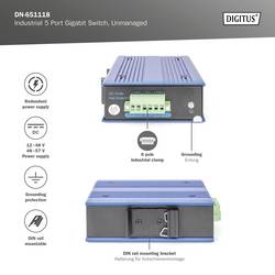 Digitus DN-651118 DN-651118 průmyslový ethernetový switch 5 portů 10 / 100 / 1000 MBit/s