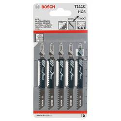 Bosch Accessories 2608630033 Pilový plátek do kmitací pily T 111 C - Basic for Wood 5 ks